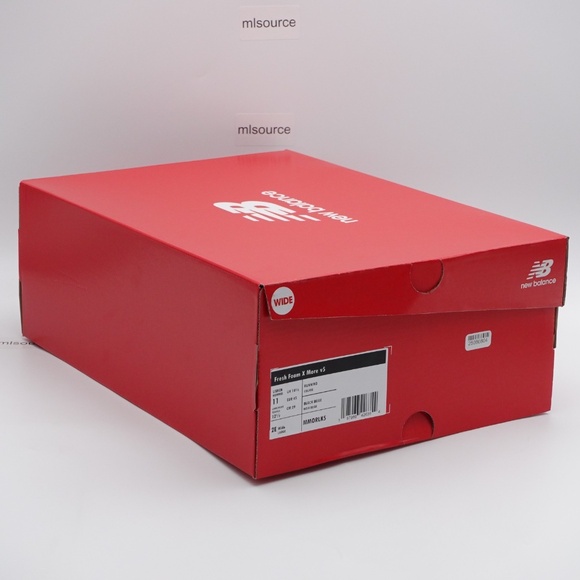 NEW New Balance Fresh Foam X More v5 Sneakers WIDE 2E MMORLK5 Black/Linen/Silver - Picture 7 of 9